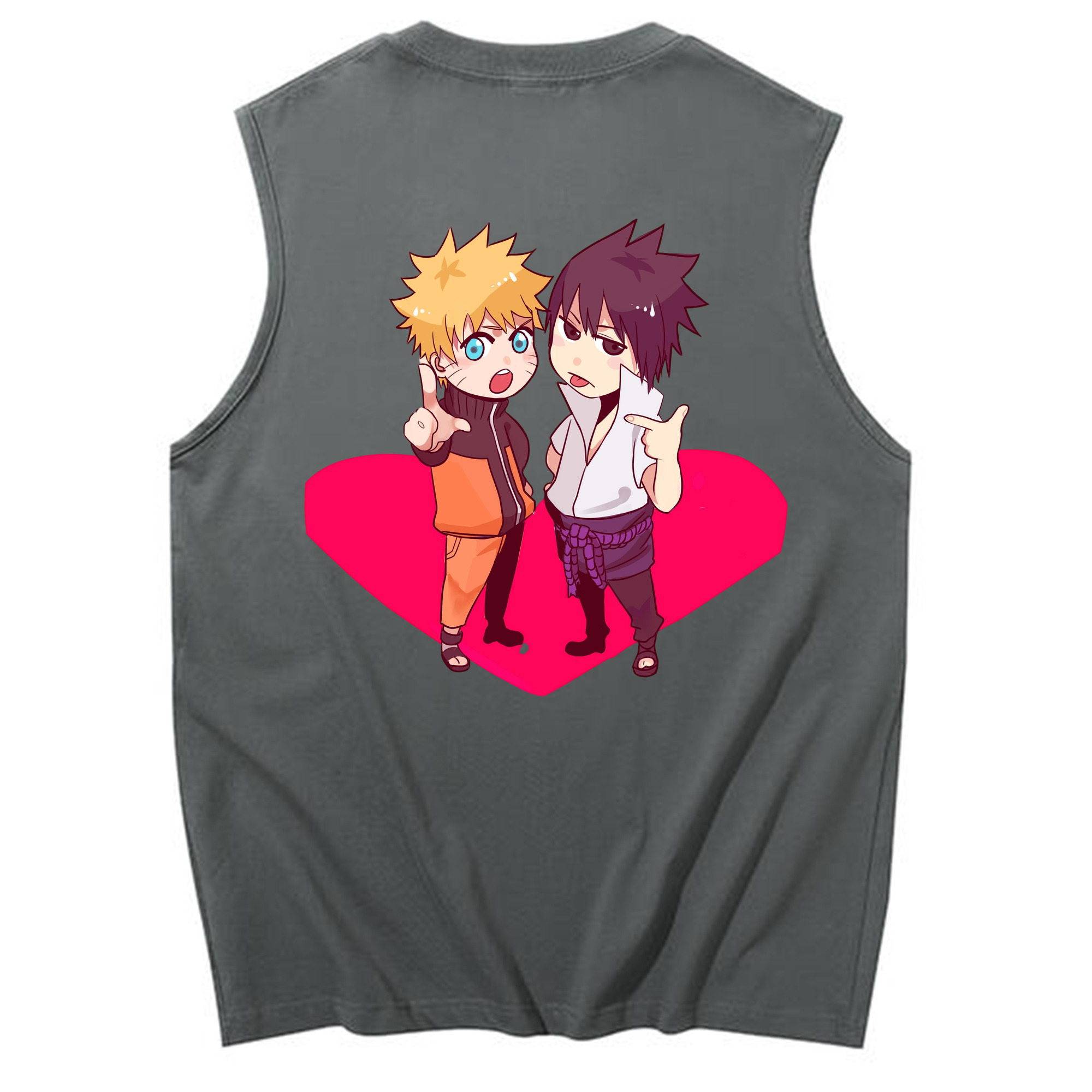 （画像用） NARUTO -ナルト- うずまき ナルト Uzumaki Naruto コットン100％タンクトップ（背面プリント）